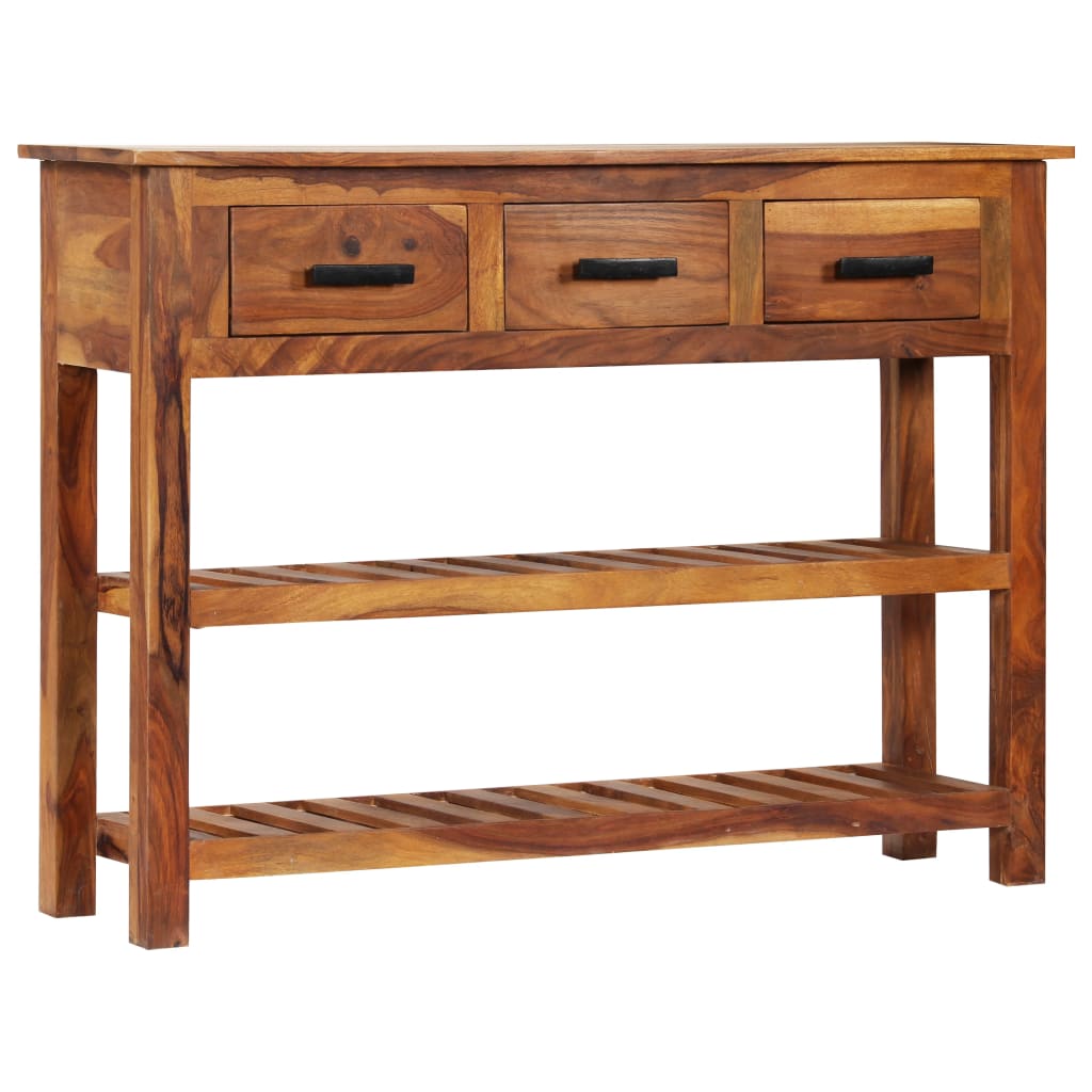 Komoda s 3 ladice 110 x 30 x 80 cm od masivnog drva