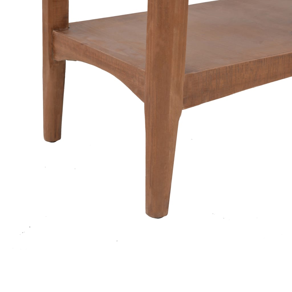 Konzolni stol od masivne jelovine 126 x 40 x 77,5 cm smeđi