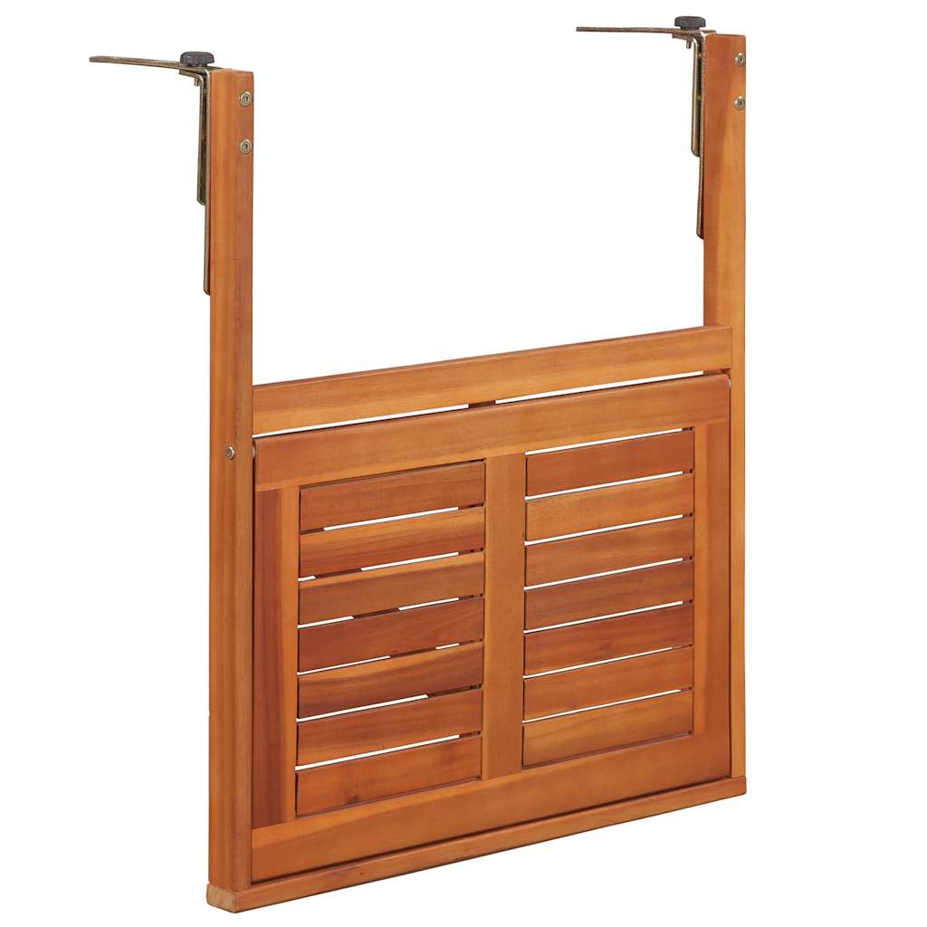 Viseći stol za balkon 64,5 x 44 x 80 cm masivno bagremovo drvo