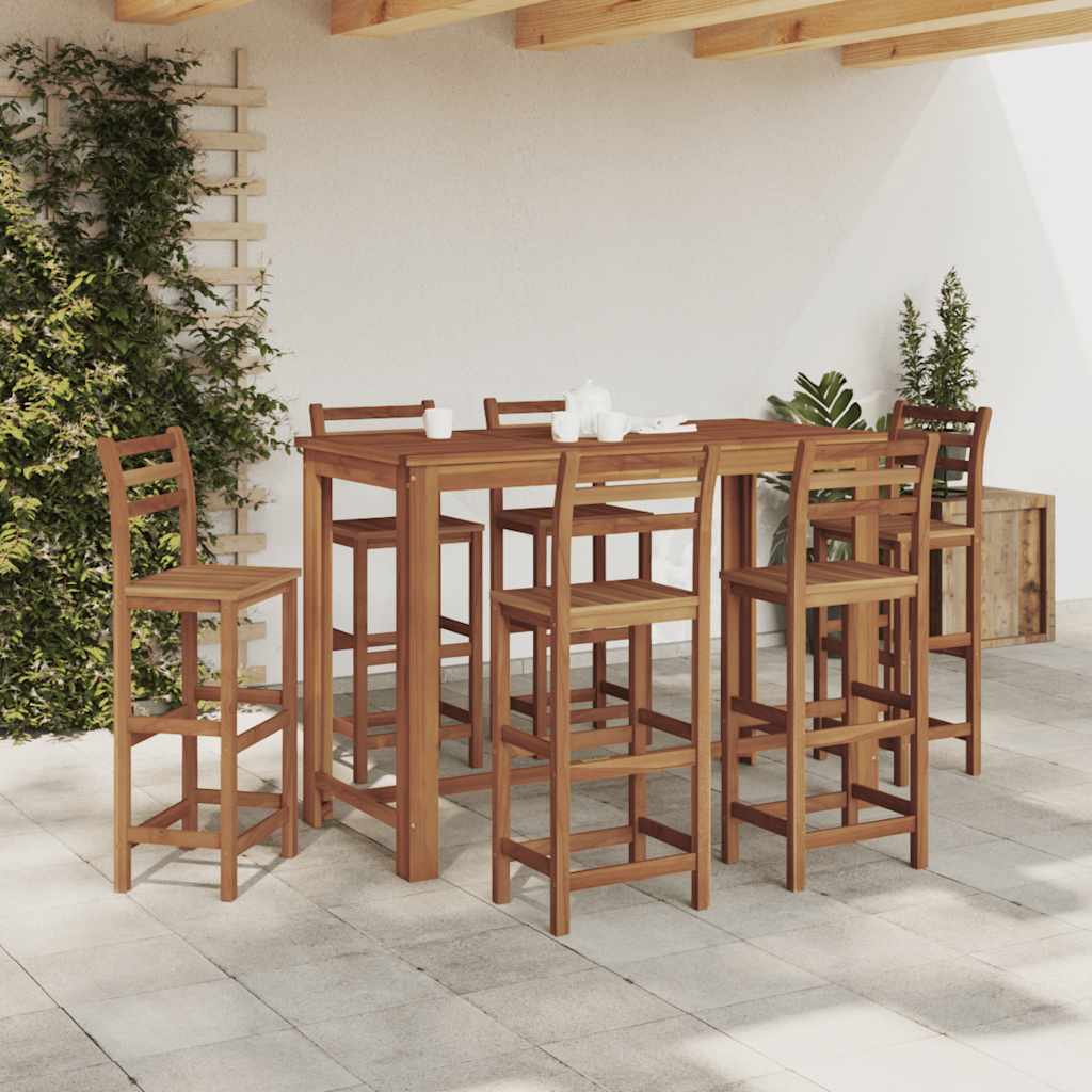 Barski stol od masivnog drva akacije 150 x 70 x 105 cm