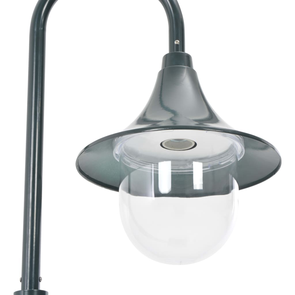 Vrtna stupna svjetiljka od aluminija E27 120 cm tamnozelena