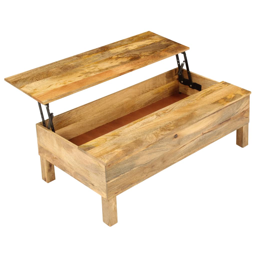 Stolić za kavu od masivnog drva manga 110 x 55 x 35 cm