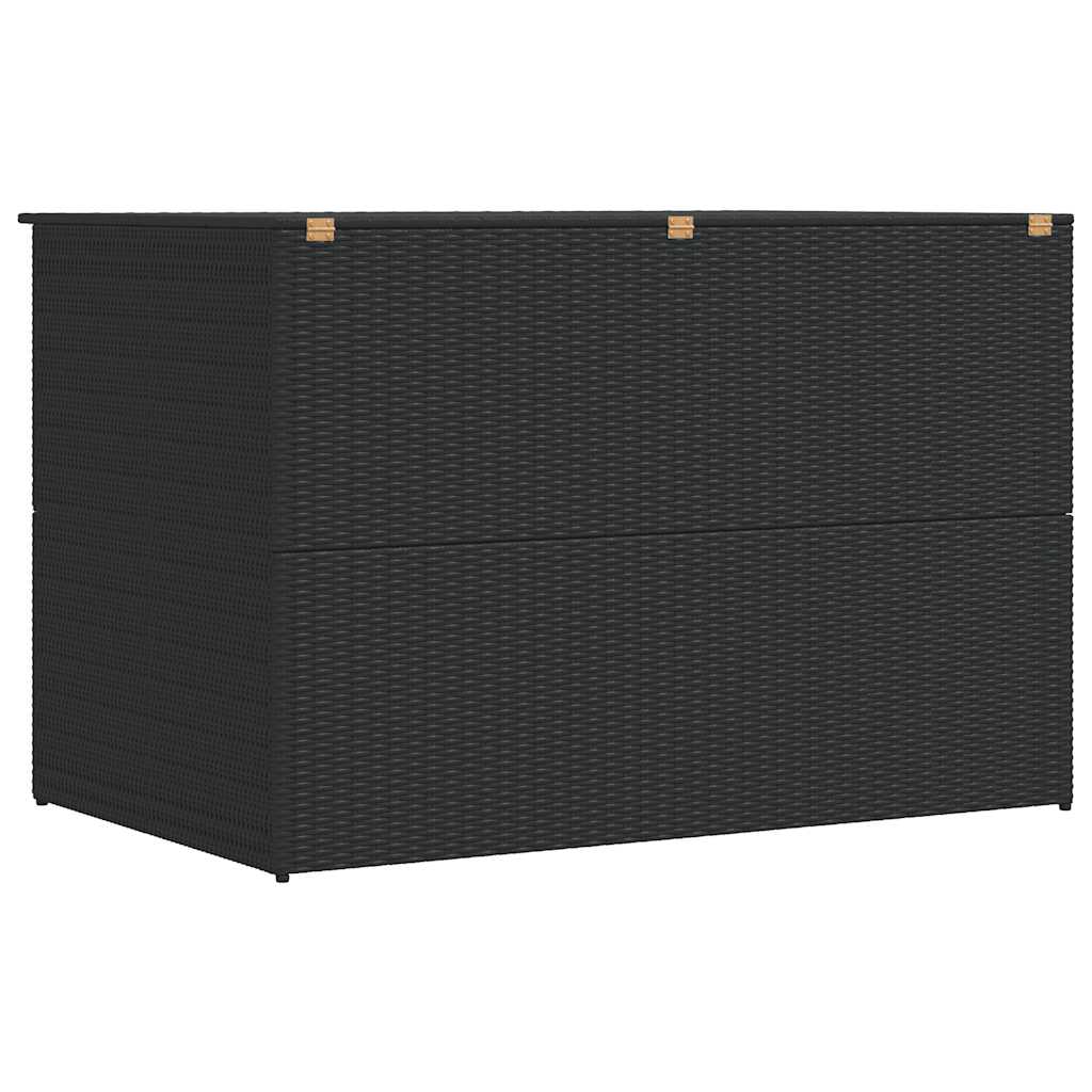 Vrtna kutija za pohranu crna 150 x 100 x 100 cm od poliratana