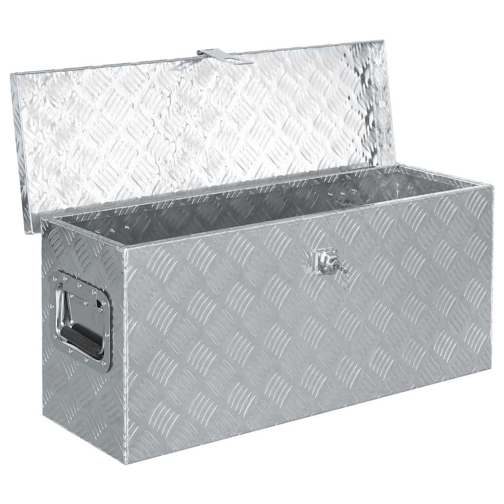 Aluminijska kutija 76,5 x 26,5 x 33 cm srebrna