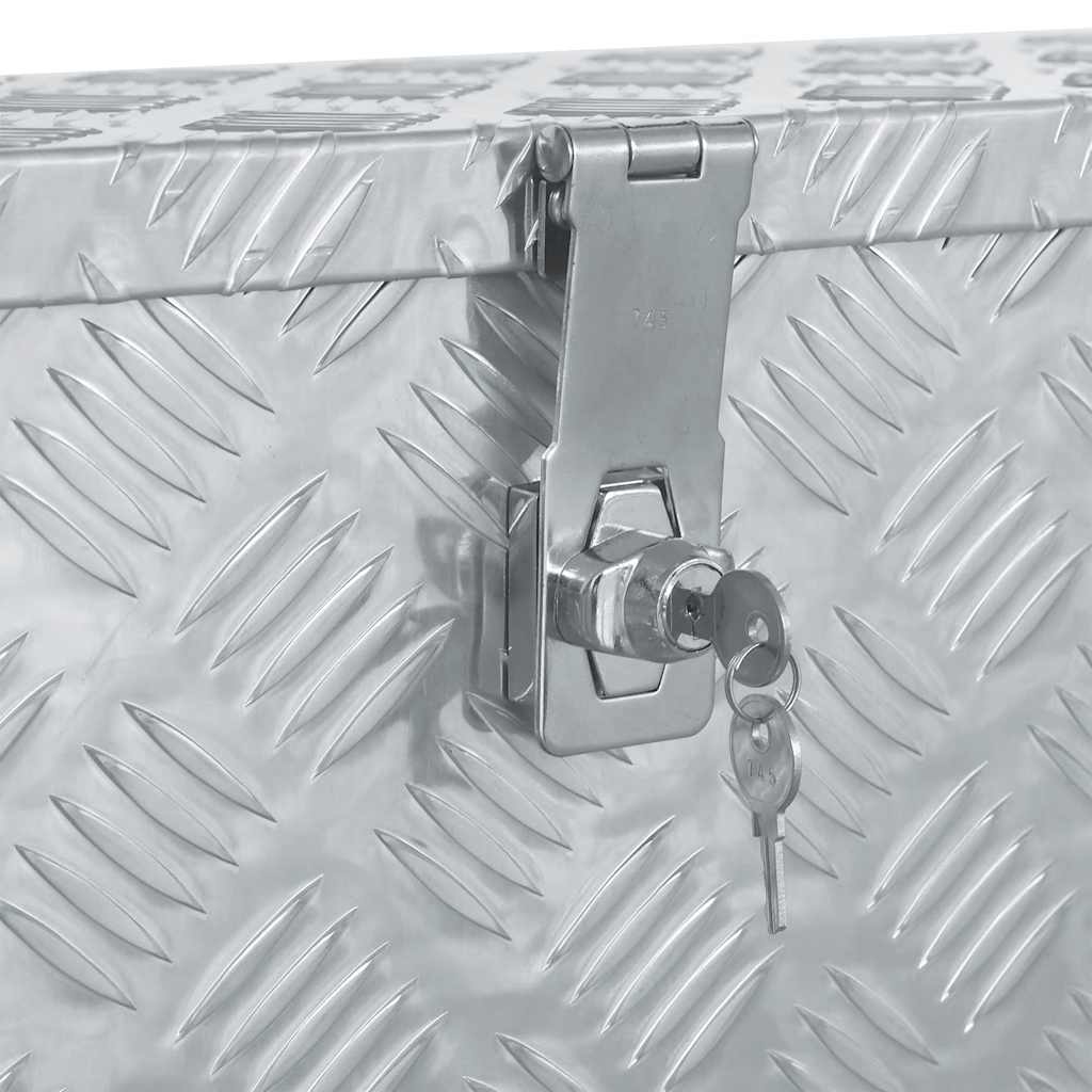 Aluminijska kutija 76,5 x 26,5 x 33 cm srebrna