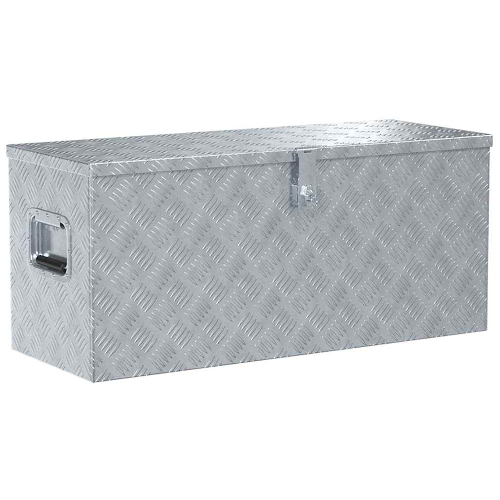 Aluminijska kutija 90,5 x 35 x 40 cm srebrna