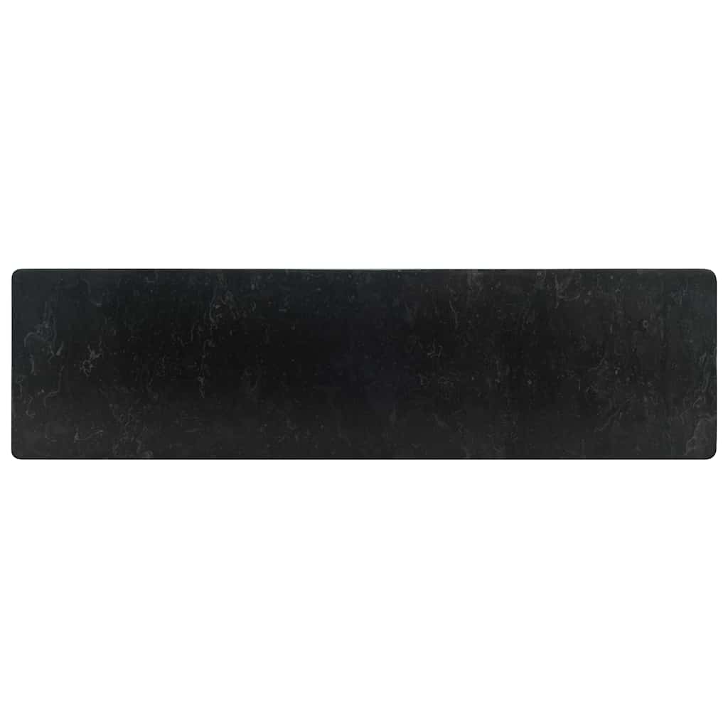 Umivaonik 45 x 30 x 12 cm mramorni visoki sjaj crni