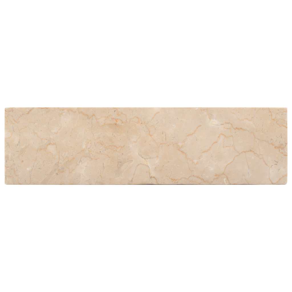 Umivaonik 45 x 30 x 12 cm mramorni visoki sjaj krem