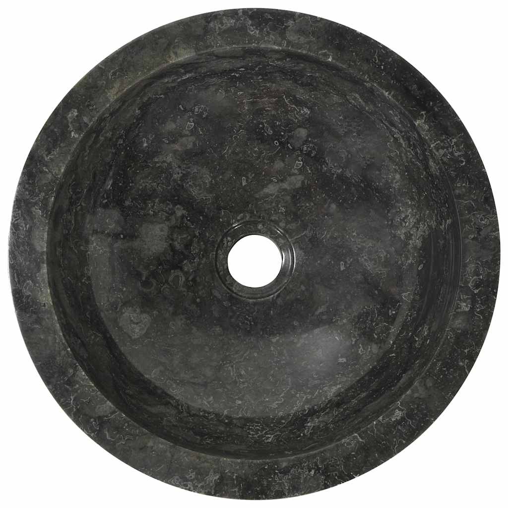 Umivaonik 40 x 12 cm mramorni crni