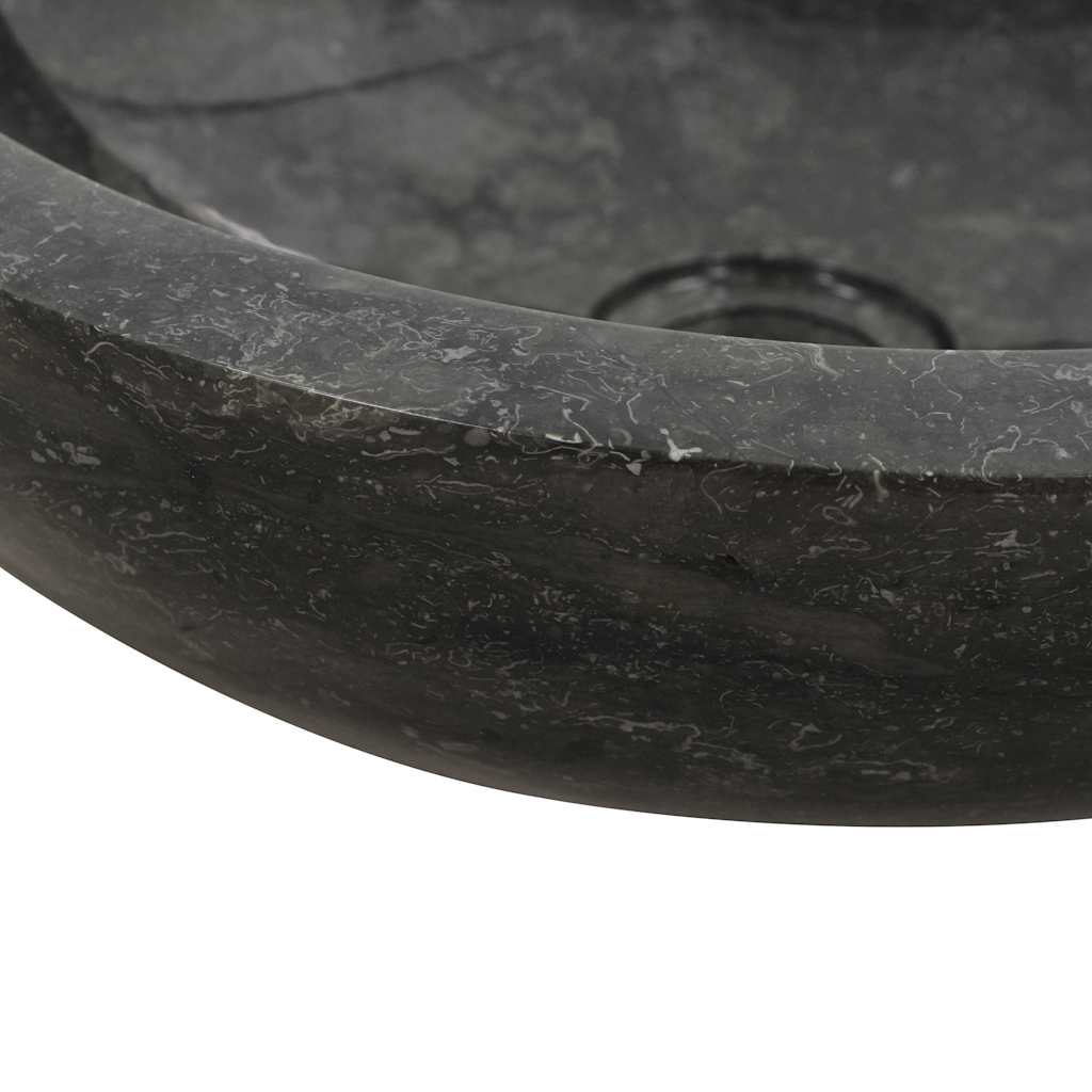 Umivaonik 40 x 12 cm mramorni crni