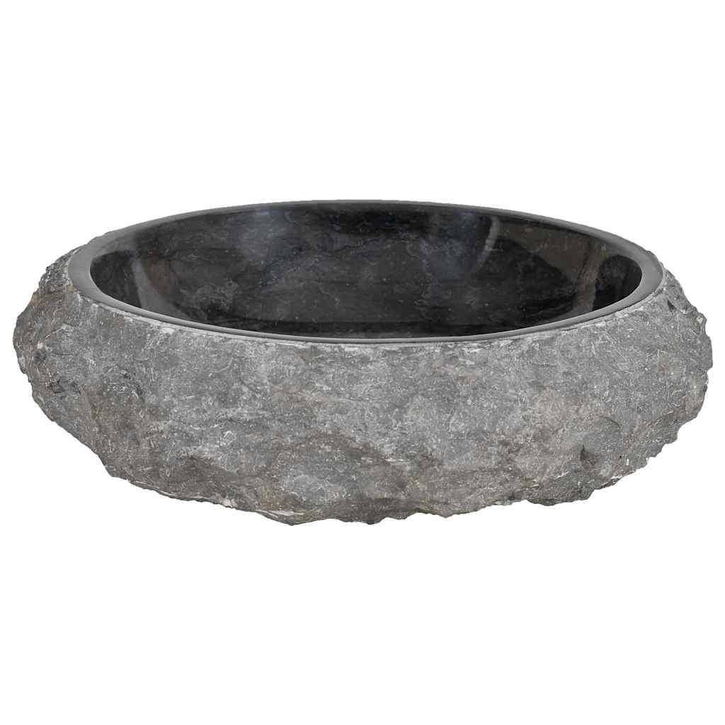Umivaonik 40 x 12 cm mramorni crni