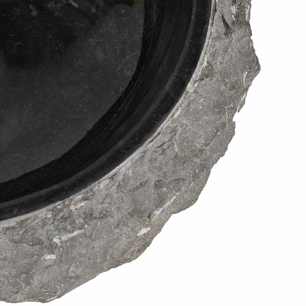 Umivaonik 40 x 12 cm mramorni crni