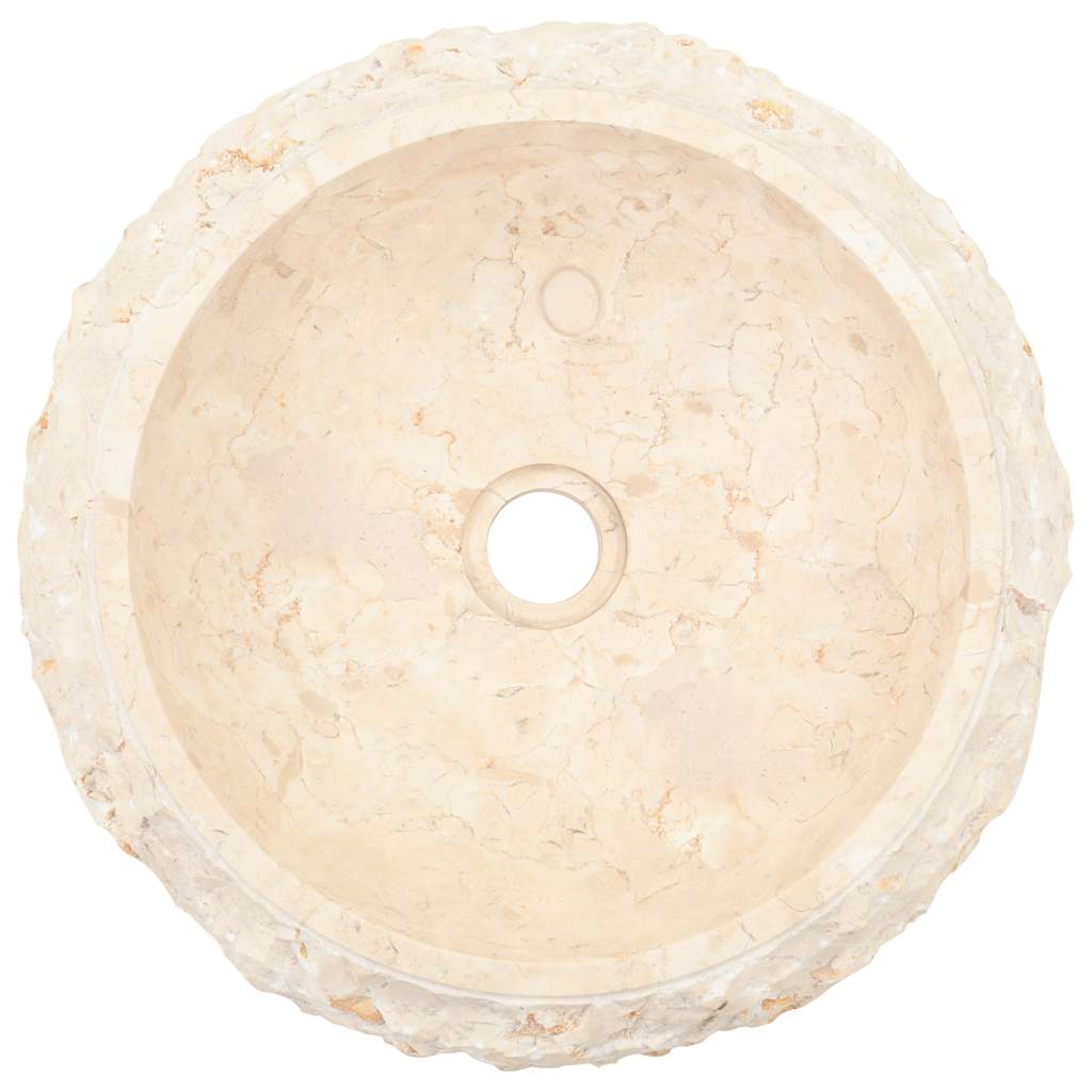 Umivaonik 40 x 12 cm mramorni krem