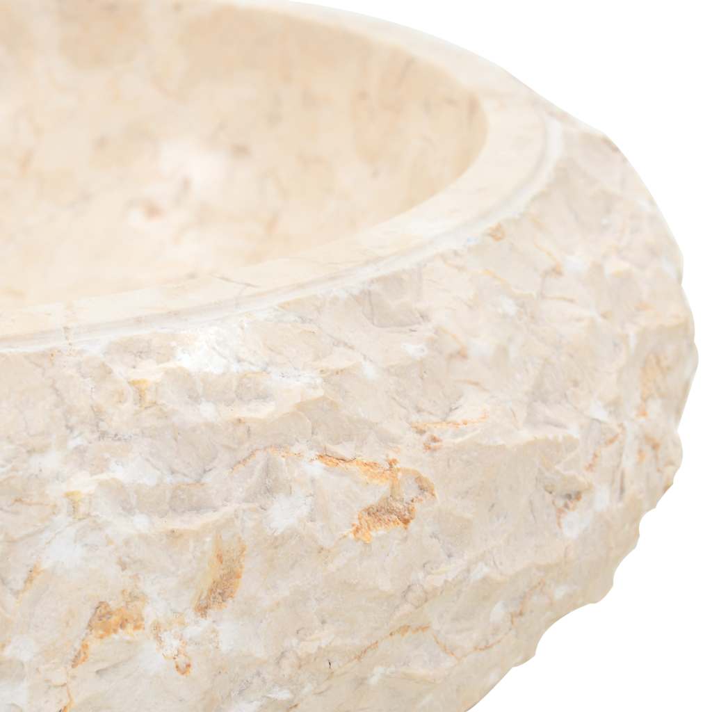Umivaonik 40 x 12 cm mramorni krem