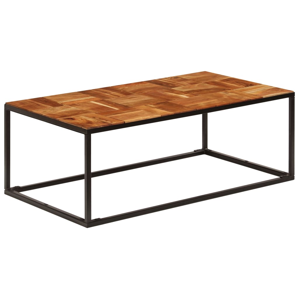 Stolić za kavu 110 x 60 x 40 cm od bagremovog drva i čelika