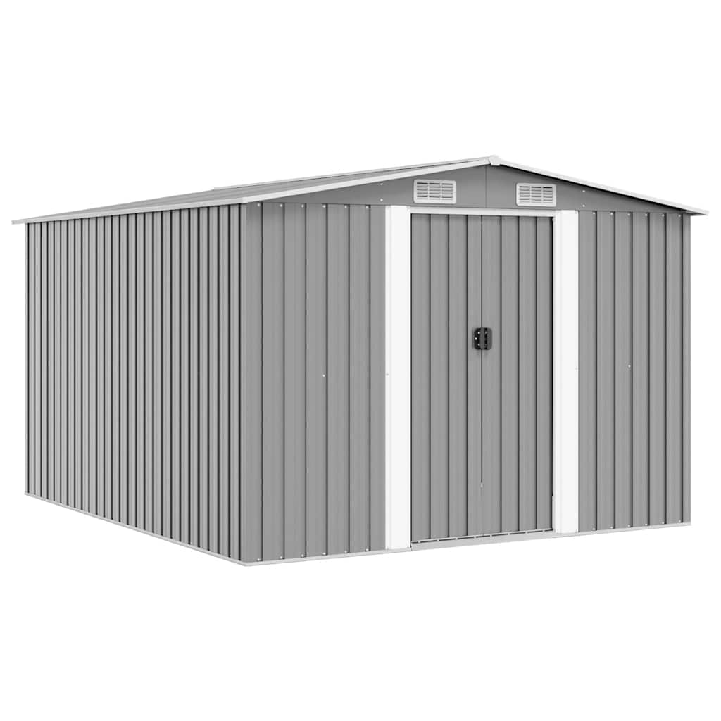 Vrtno spremište 257 x 298 x 178 cm metalno sivo
