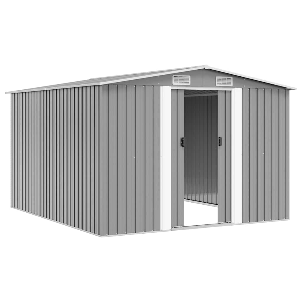 Vrtno spremište 257 x 298 x 178 cm metalno sivo
