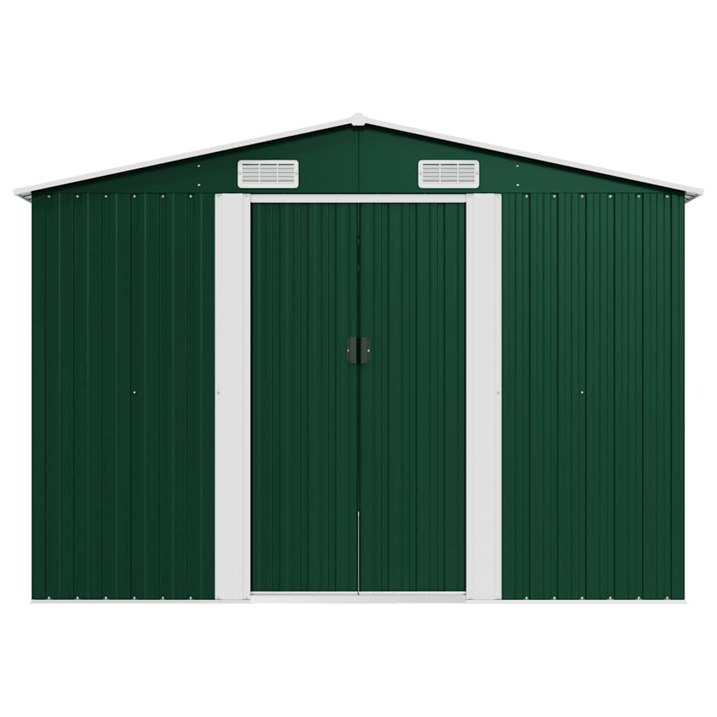 Vrtno spremište 257 x 489 x 181 cm metalno zeleno