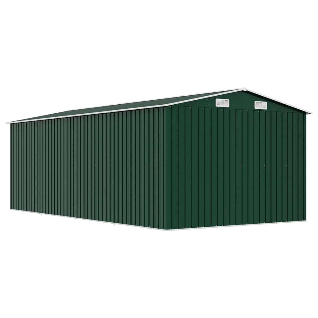 Vrtno spremište 257 x 489 x 181 cm metalno zeleno