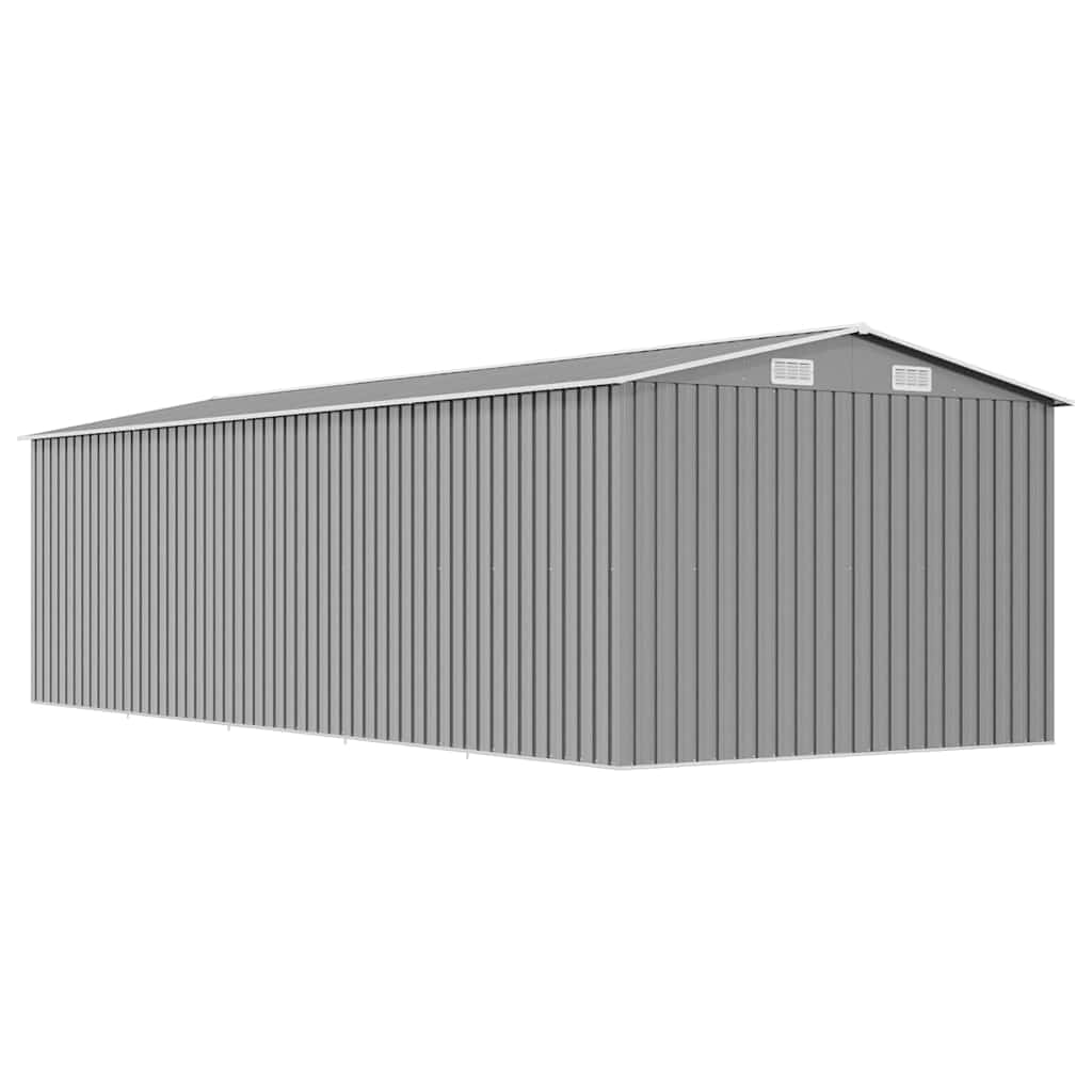 Vrtno spremište 257 x 580 x 181 cm metalno sivo