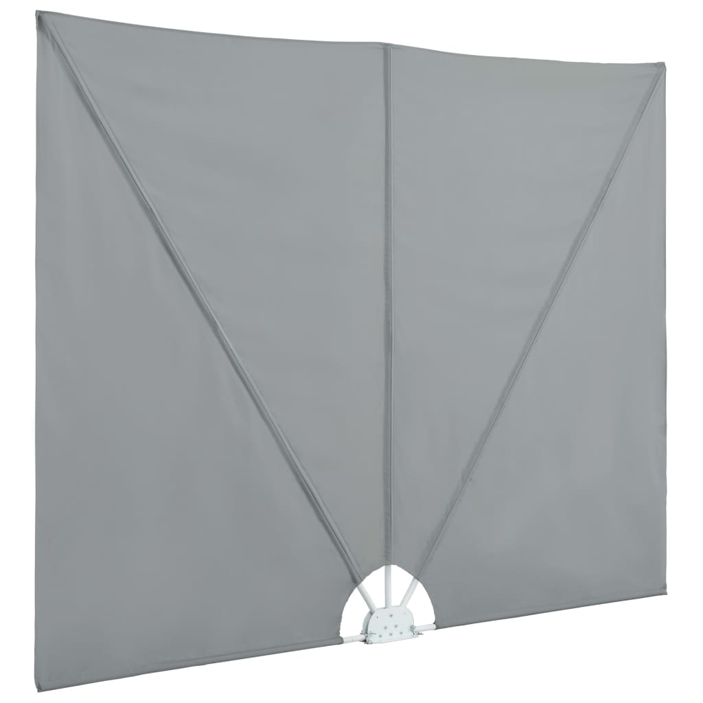 Sklopiva bočna tenda siva 240 x 160 cm