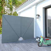 Sklopiva bočna tenda siva 240 x 160 cm