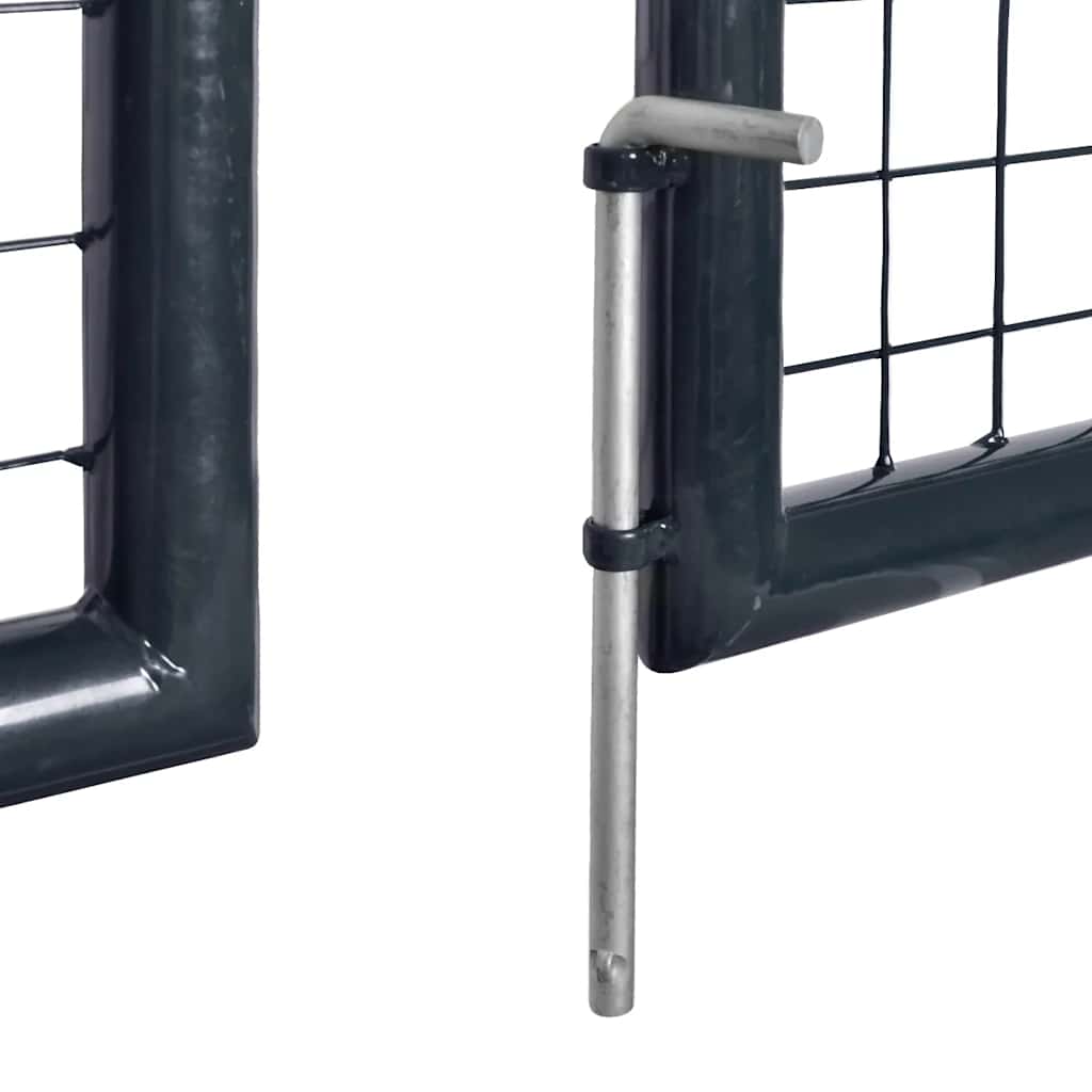 Mrežasta vrtna vrata od pocinčanog čelika 300x100 cm siva