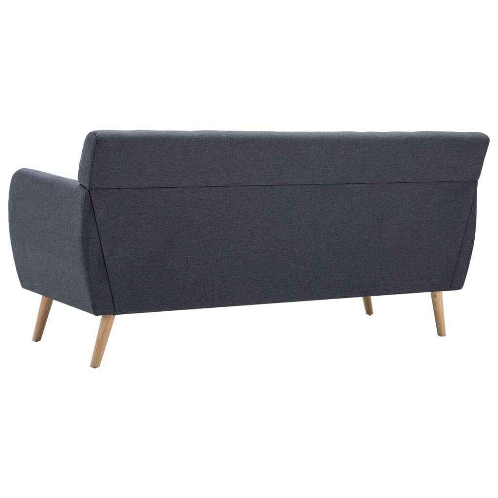 Trosjed presvučen tkaninom 172 x 70 x 82 cm tamnosivi