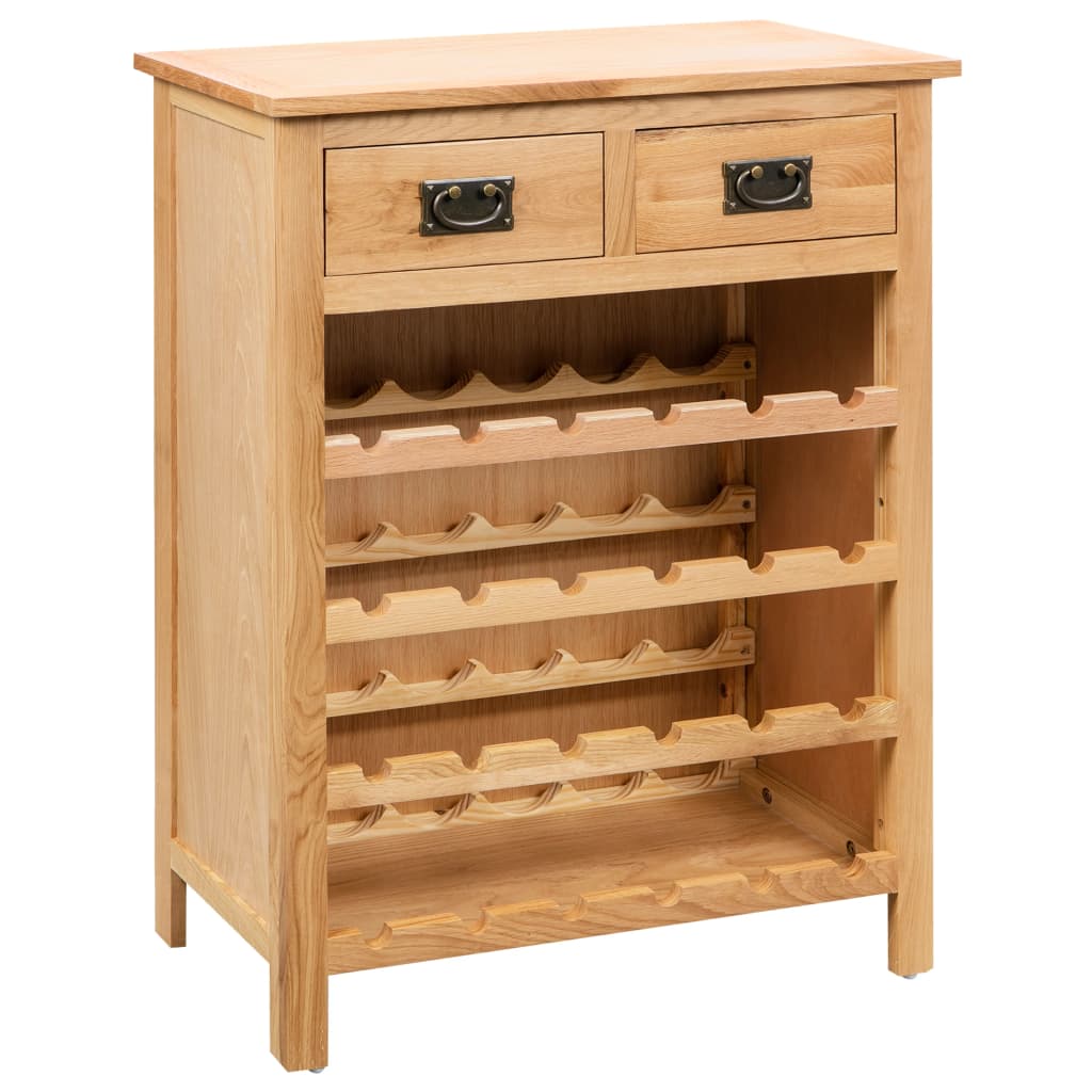 Ormarić za vino 72 x 32 x 90 cm od masivne hrastovine