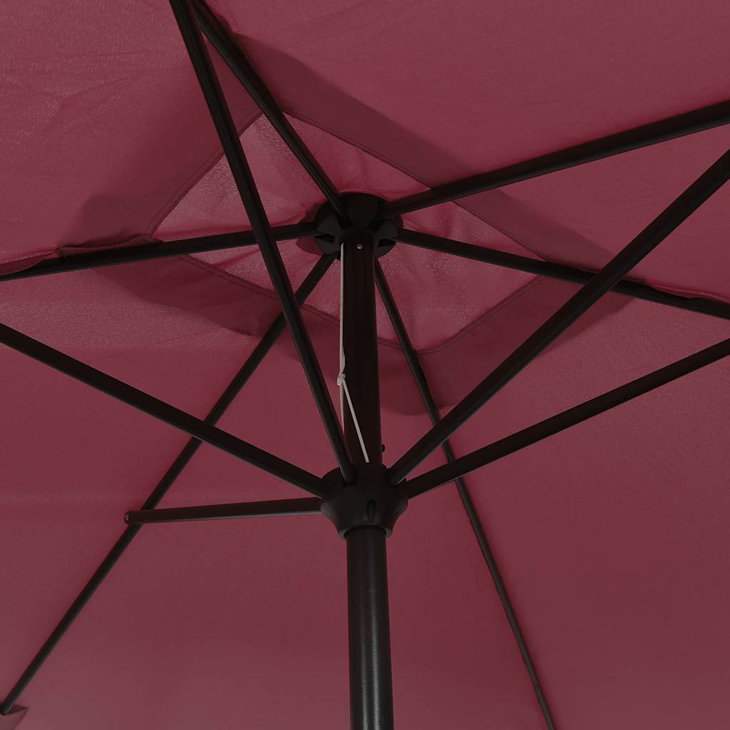Vanjski suncobran s metalnim stupom 300 x 200 cm bordo
