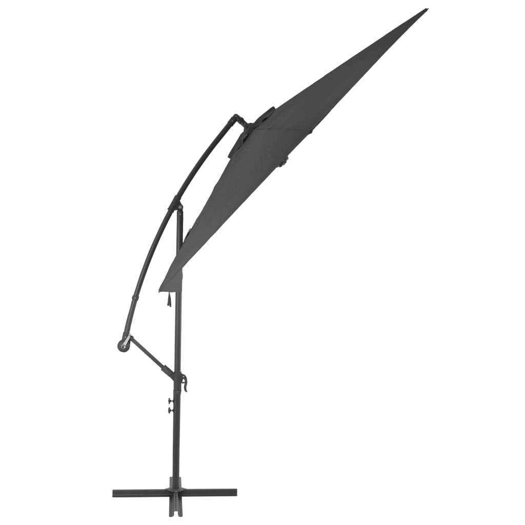 Konzolni vrtni suncobran s aluminijskim stupom 300 cm antracit