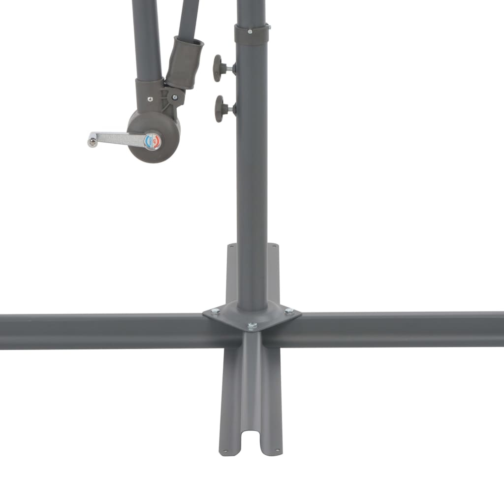 Konzolni vrtni suncobran s aluminijskim stupom 300 cm antracit