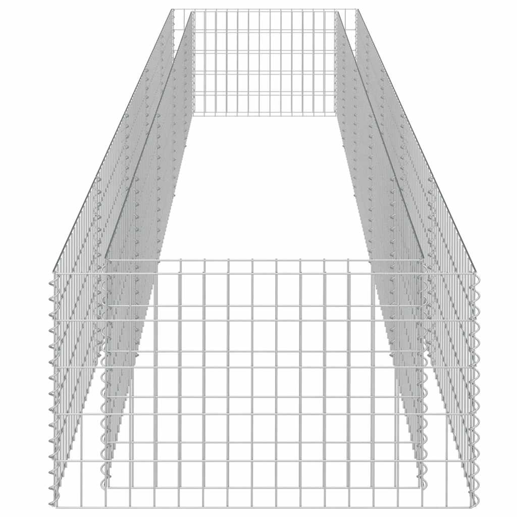 Gabionska sadilica od pocinčanog čelika 450 x 90 x 50 cm
