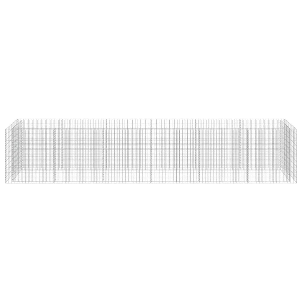 Gabionska sadilica od pocinčanog čelika 540 x 90 x 100 cm