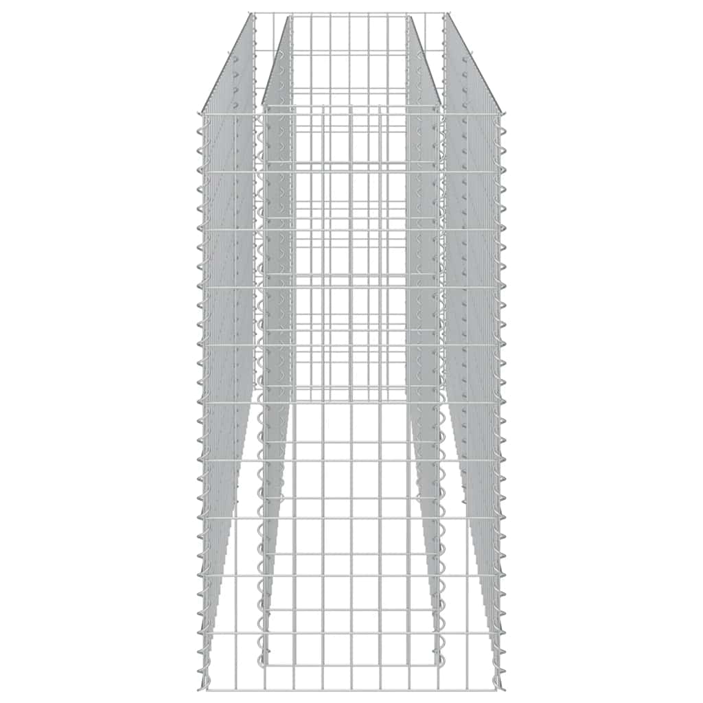 Gabionska sadilica od pocinčanog čelika 180 x 50 x 100 cm