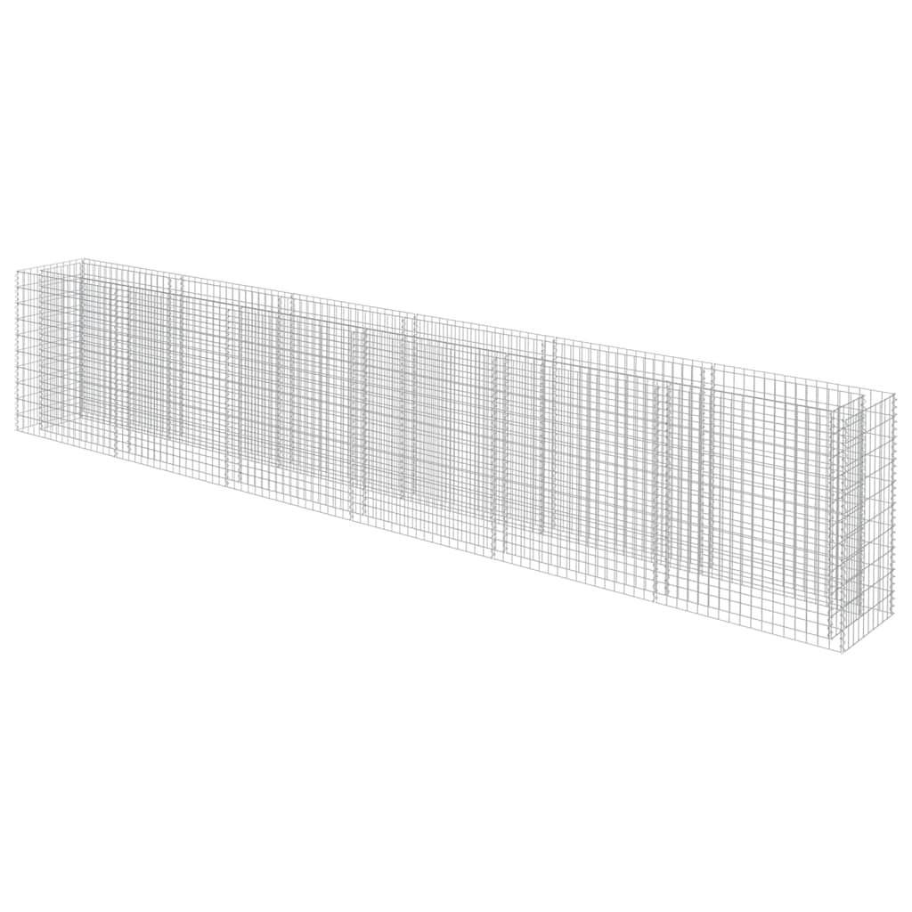 Gabionska sadilica od pocinčanog čelika 540 x 50 x 100 cm