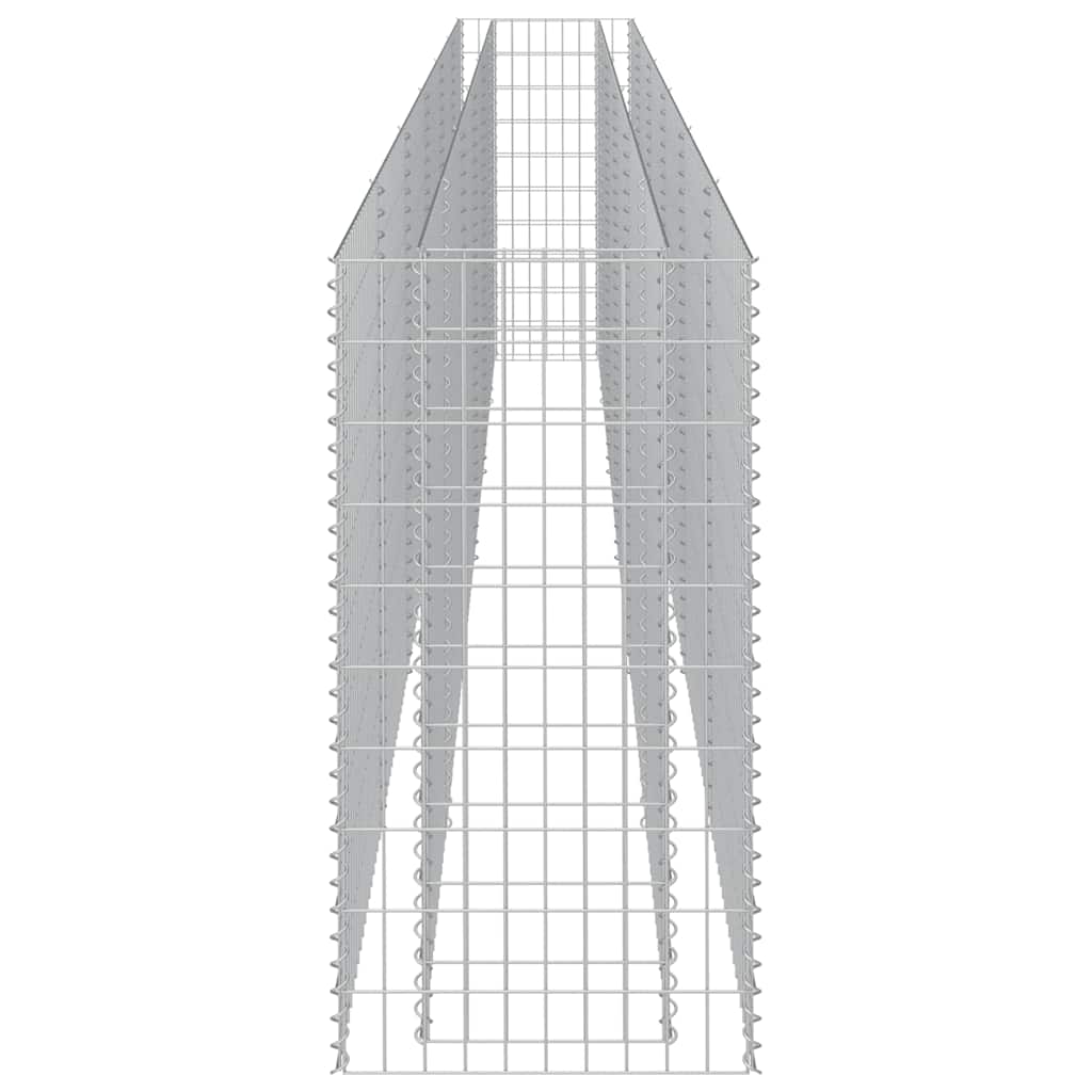 Gabionska sadilica od pocinčanog čelika 540 x 50 x 100 cm