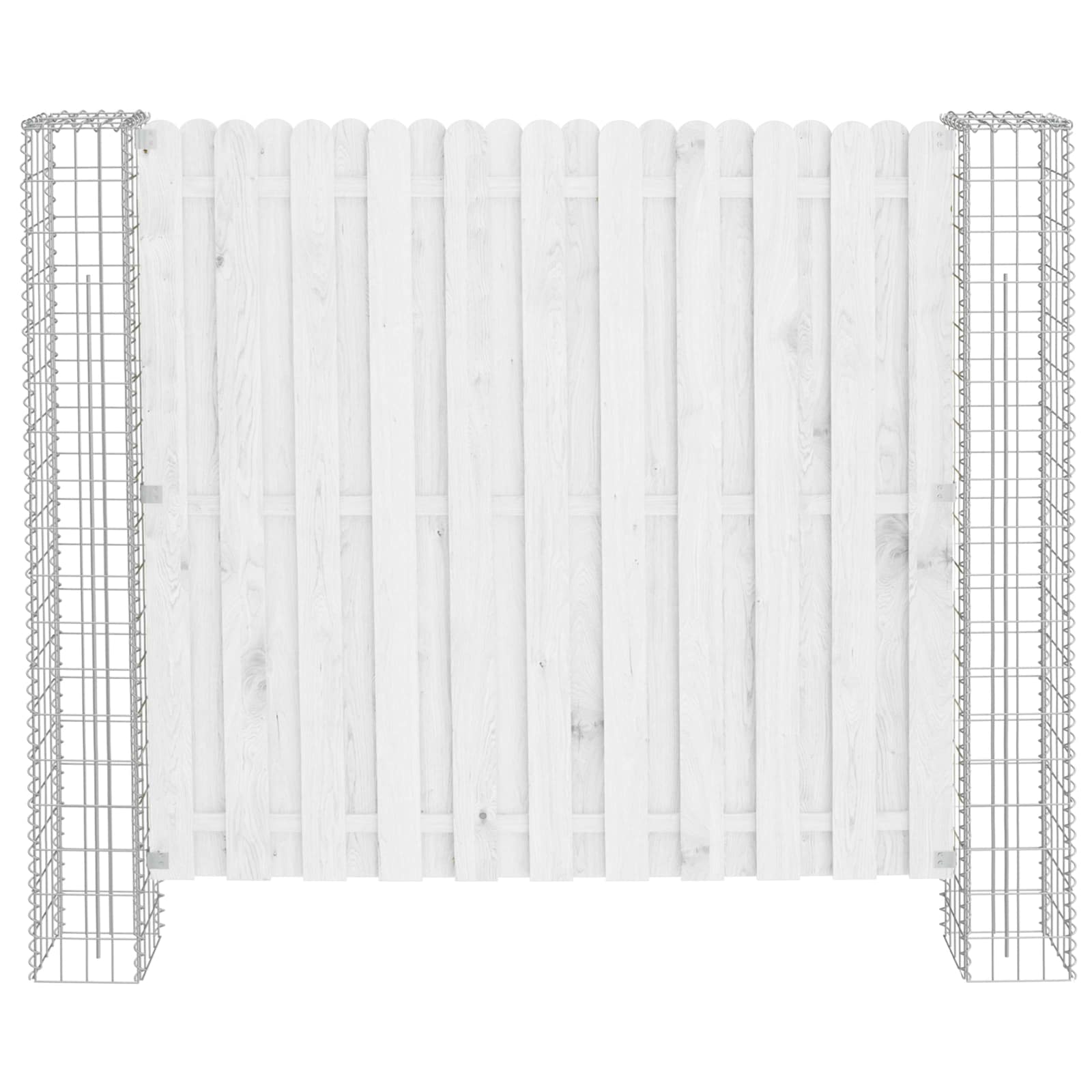 Stup za ogradu 2 pcs Srebrno 20 x 20 x 190 cm Metal