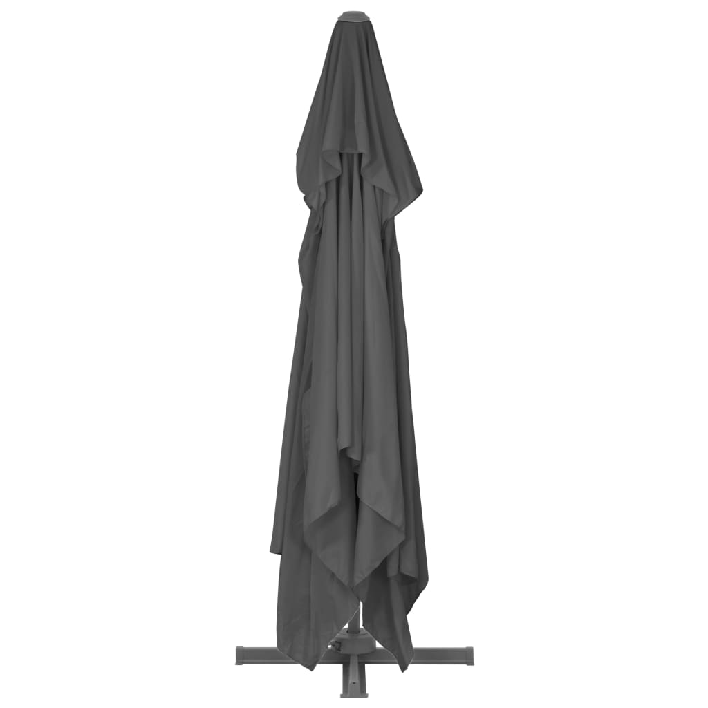 Konzolni vrtni suncobran s aluminijskom šipkom 400x300 cm antracit boje