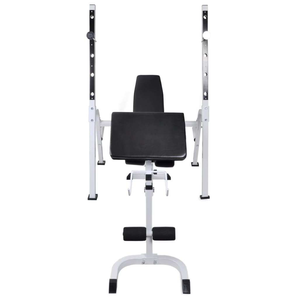 Klupa za vježbanje sa stalkom za utege i setom utega 60,5 kg