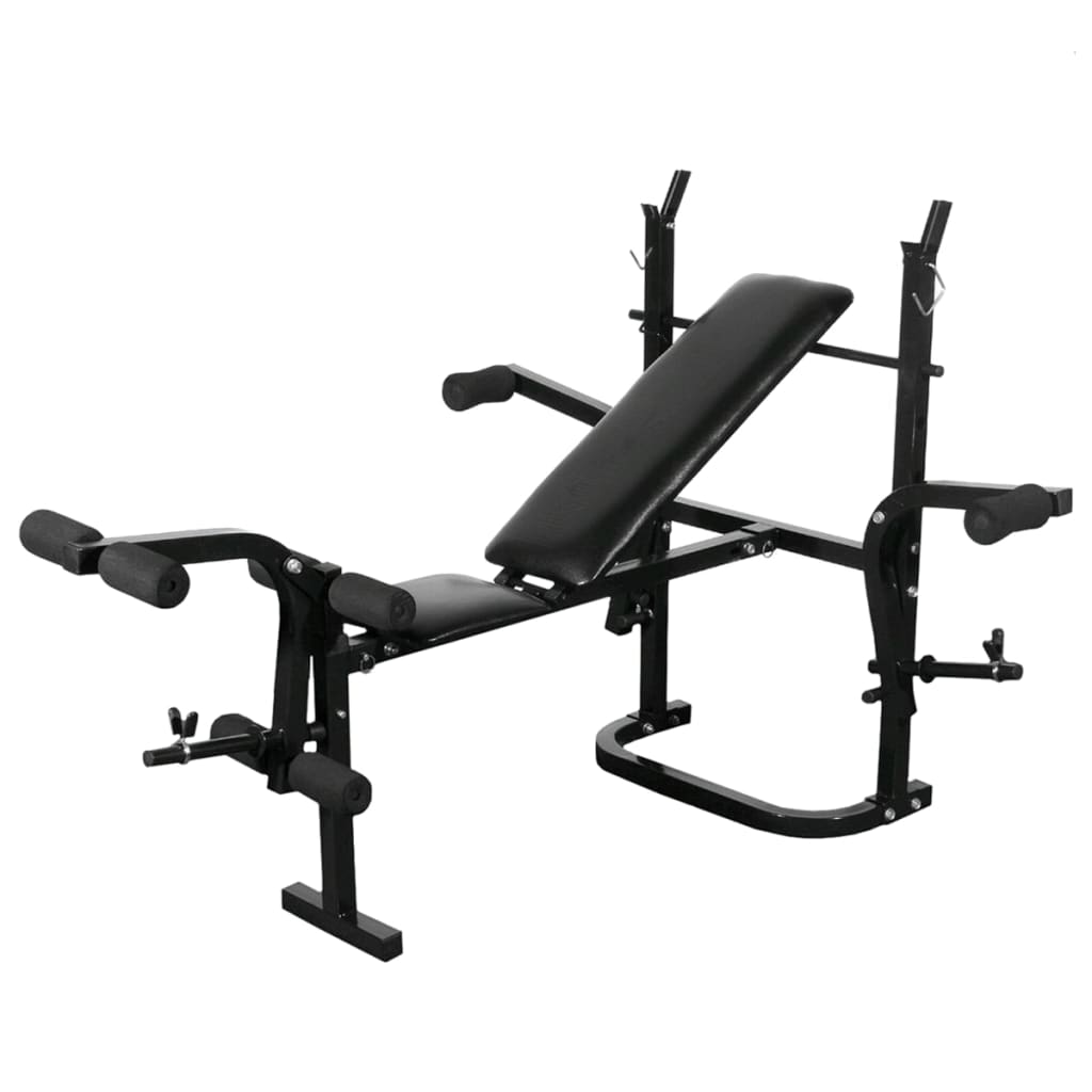 Klupa za dizanje utega sa stalkom i setom utega 60,5 kg