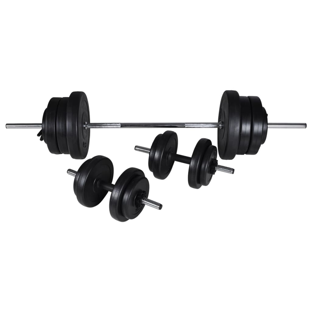 Klupa za dizanje utega sa stalkom i setom utega 60,5 kg