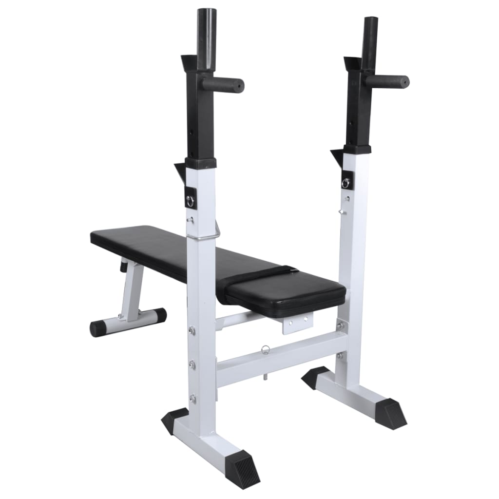Klupa za vježbanje sa stalkom za utege i setom utega 120 kg
