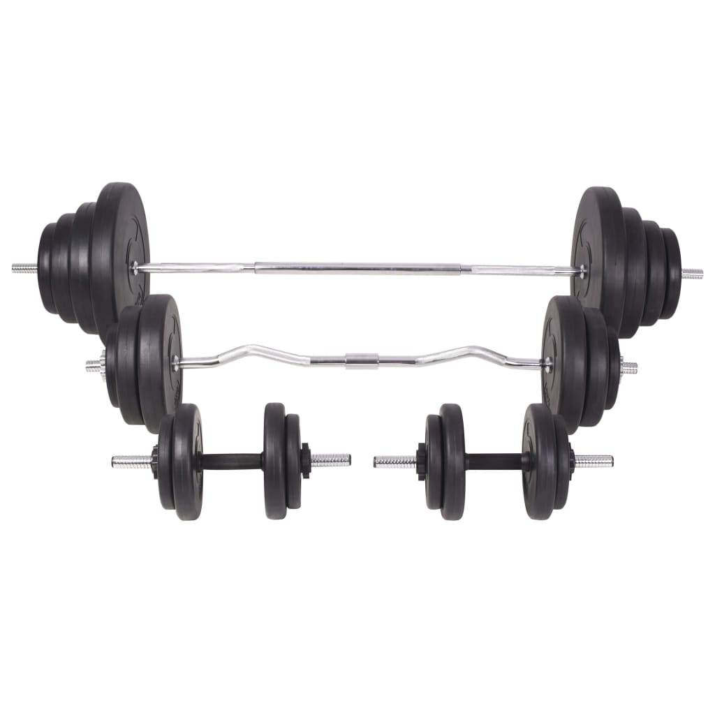 Klupa za vježbanje sa stalkom za utege i setom utega 120 kg