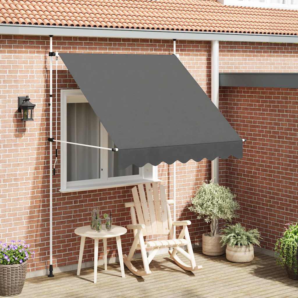 Tenda na ručno uvlačenje 200 cm antracit