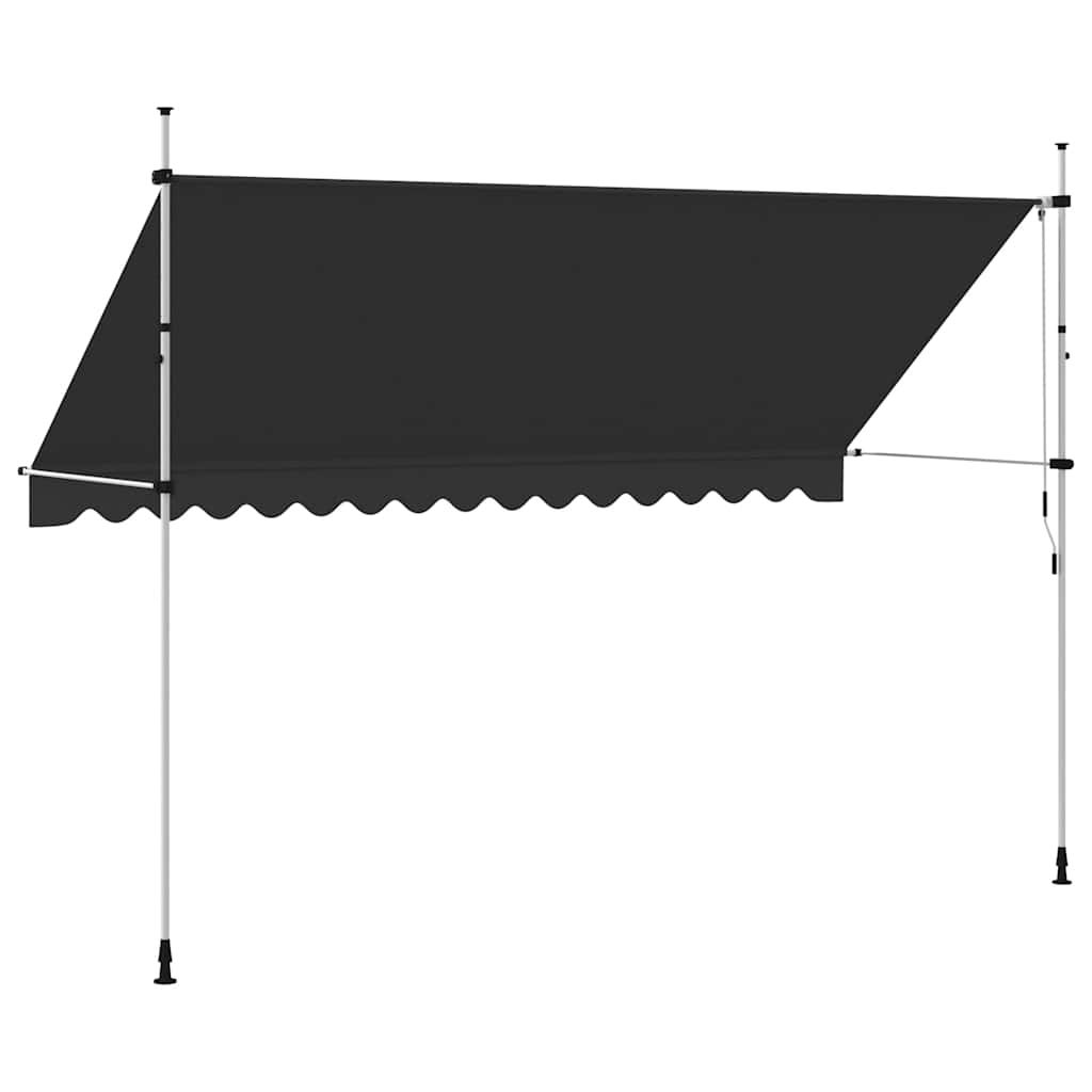 Tenda na ručno uvlačenje 400 cm antracit
