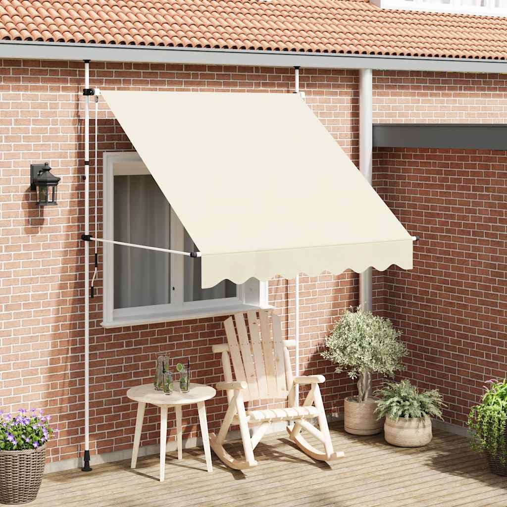 Tenda na ručno uvlačenje 200 cm krem