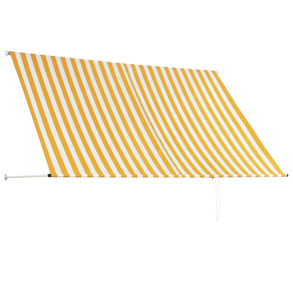 Tenda na uvlačenje 250 x 150 cm žuto-bijela