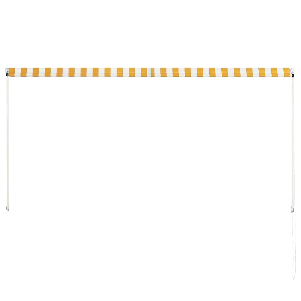 Tenda na uvlačenje 250 x 150 cm žuto-bijela
