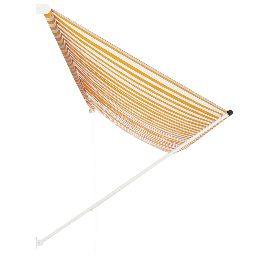 Tenda na uvlačenje 400 x 150 cm žuto-bijela